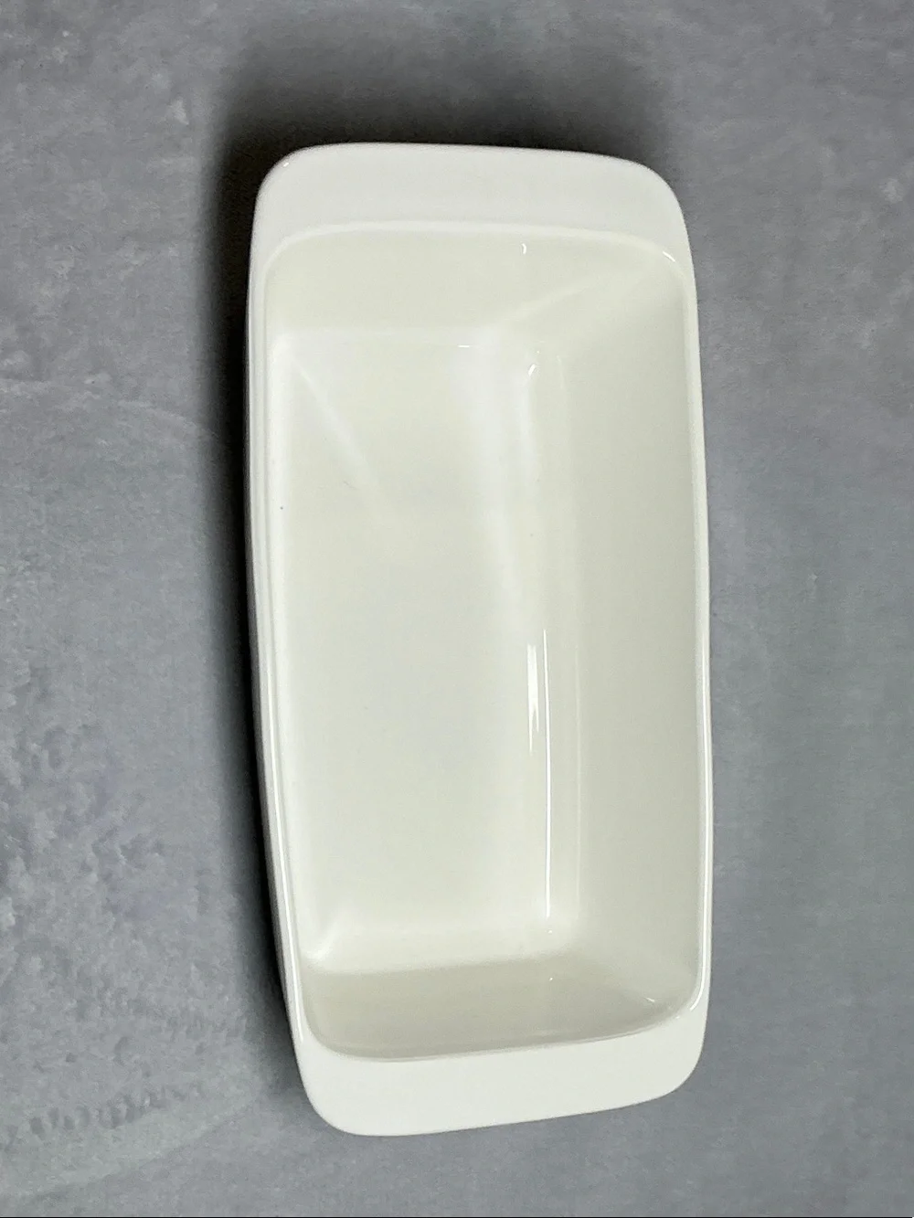 Corningware White Loaf Pan with Blue Floral Design - Picture 2 of 3